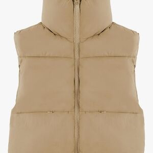 Tan Puffer Vest